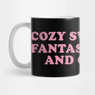 Cozy sweaters Lover, fantasy books and coffee Shirt Bookish Fall Reading Mug